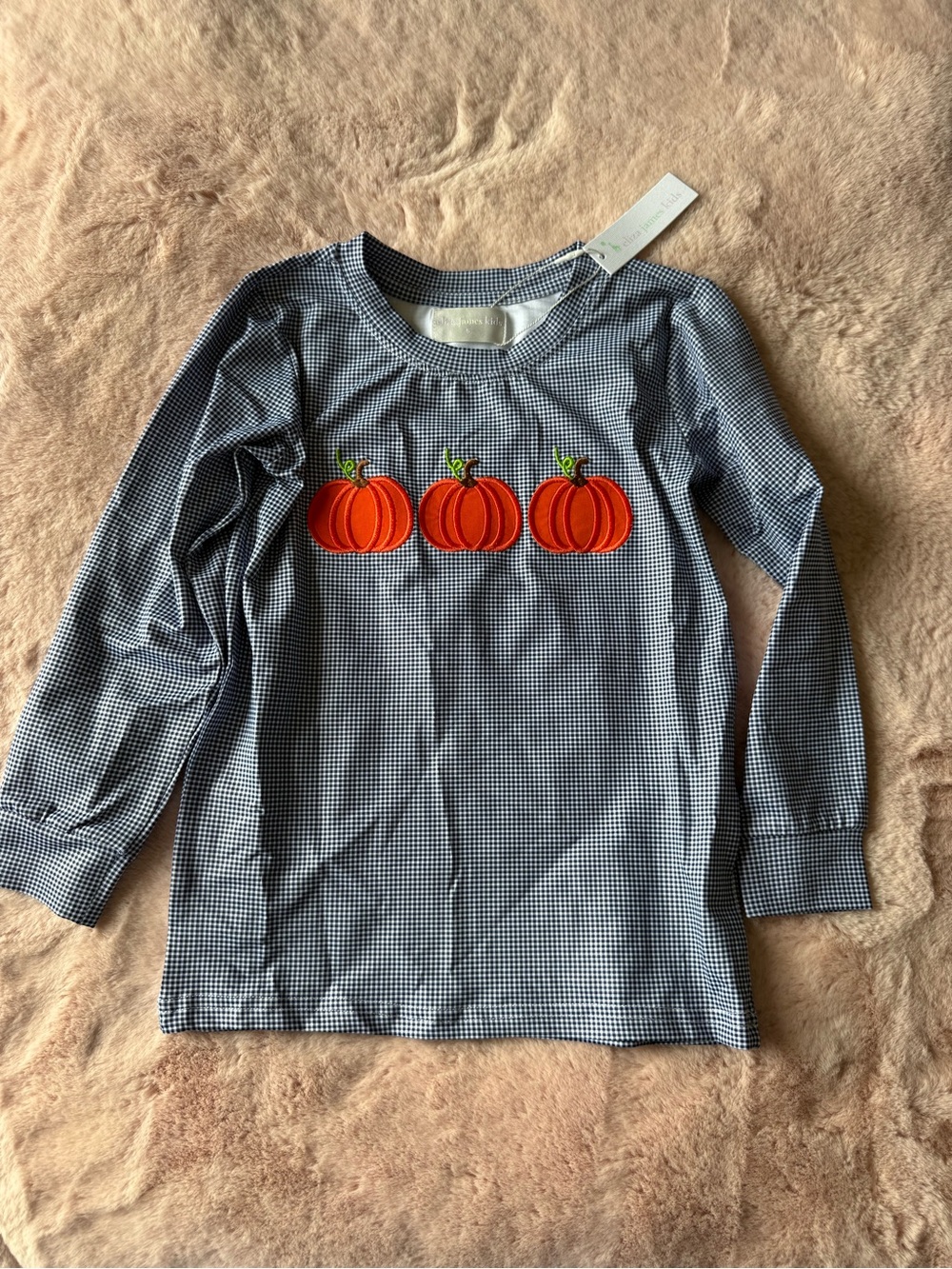 NWT Cecil & Lou (Eliza James Kids) Pumpkin Long Sleeve Shirt Size 5